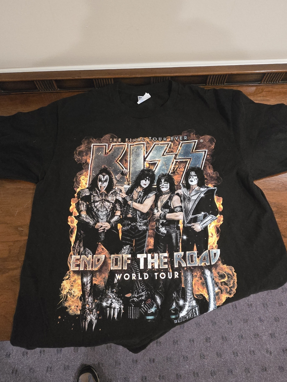 KISS End of the Road Tour Graphic Tee - Black - Band Merch